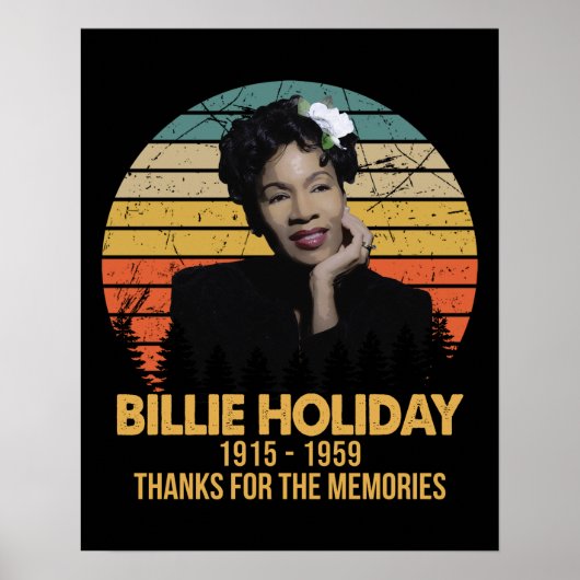 Legend Billie Holiday Vielen Dank für die Erinneru Poster (Vorne)
