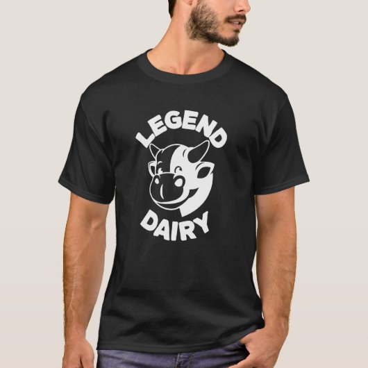 Legend Dairy Bauer Milk Joke Cow T-Shirt (Vorderseite)