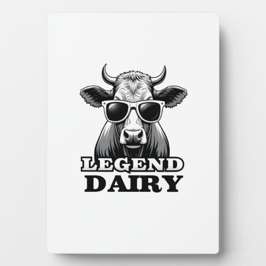 Legend Dairy Funny Farmer Cow Farmer Pun Graphic T Fotoplatte (Vorderseite)