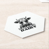 Legend Dairy Funny Farmer Cow Farmer Pun Graphic T Untersetzer (angewinkelt)