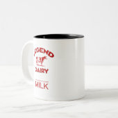 Legend Dairy Zweifarbige Tasse (Vorderseite Links)