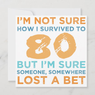 Legend des 80. Geburtstags Karte