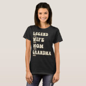 Legend Ehefrau Mama Oma Custom Years Groovy T-Shirt (Vorne ganz)