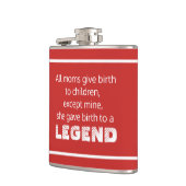 Legend Funny Sprichwort Typografie Flachmann (Links)