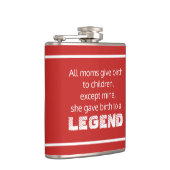 Legend Funny Sprichwort Typografie Flachmann (Rechts)