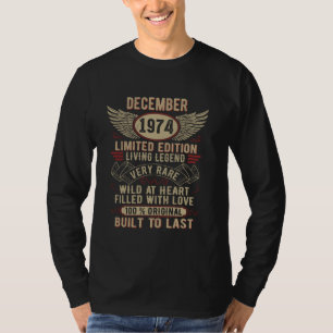 Legend Geboren im Dezember 1974 Vintag Geburtstag T-Shirt