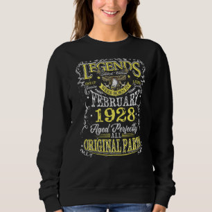 Legend Geboren im Februar 1928 95. Geburtstag T-Sh Sweatshirt
