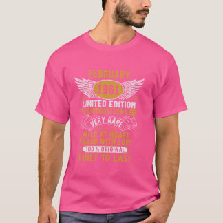 Legend Geboren im Februar 1961 Vintag Geburtstag T-Shirt