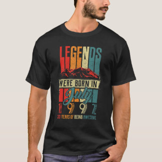 Legend Geboren im Juli 1992 30. Geburtstag 30 Jahr T-Shirt
