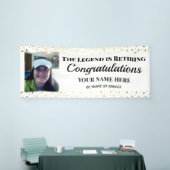 Legend Gold Confetti Ein Foto Verbot Banner (Messeveranstaltung)