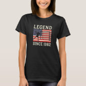 Legend Handball Player Since 1982 Handballer Handb T-Shirt (Vorderseite)