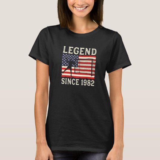 Legend Handball Player Since 1982 Handballer Handb T-Shirt (Vorderseite)