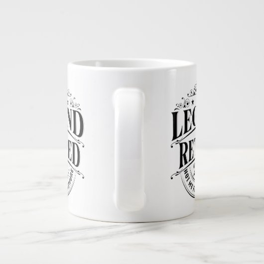 Legend hat 2023 nicht mein Problem-Pensionierung g Jumbo-Tasse (Rückseite)