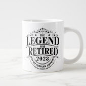 Legend hat 2023 nicht mein Problem-Pensionierung g Jumbo-Tasse (Rechts)