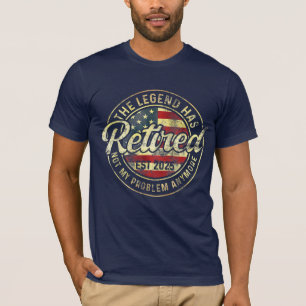 Legend hat 2025 das amerikanische Flaggenrenten ge T-Shirt