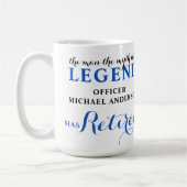 Legend hat Thin Blue Line Personalisiert Kaffeetasse (Links)