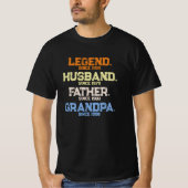 Legend Husband Daddy GRANDPA kundenspezifisch T-Shirt (Vorderseite)