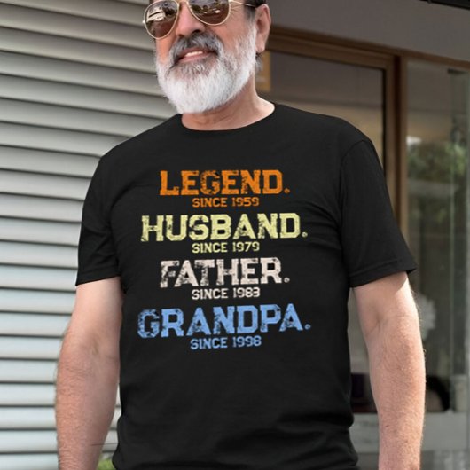 Legend Husband Daddy GRANDPA kundenspezifisch T-Shirt