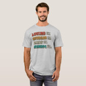 Legend Husband Daddy Grandpa maßgeschneidert T-Shirt (Vorne ganz)