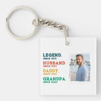 Legend Husband Daddy Grandpa Personalisierter T -  Schlüsselanhänger