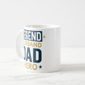 Legend Husband Vater Hero Kaffeetasse (Vorderseite Links)