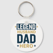 Legend Husband Vater Hero Schlüsselanhänger (Vorderseite)