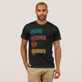 Legend Husband Vater Opa Custom Years Retro T-Shirt (Vorne ganz)