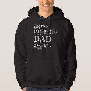 Legend Husband Vater Opa maßgeschneiderte Est. Jah Hoodie