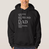 Legend Husband Vater Opa Maßgeschneiderte Jahre Hoodie (Vorderseite)