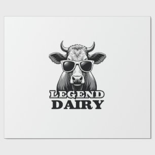 Legend Milch lustiger Bauer Kuh Bauer Pun Grafik T Geschenkpapier