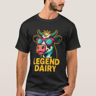 Legend Milch lustiger Bauer Kuh Wortwitz Land Graf T-Shirt