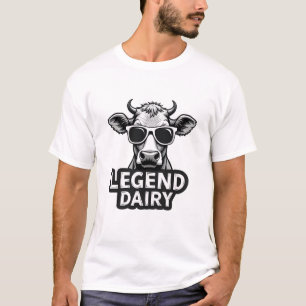 Legend Milchvieh Lustiger Bauer Kuh Bauer Pun Graf T-Shirt