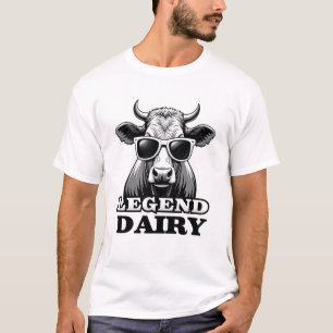 Legend Milchvieh Lustiger Bauer Kuh Bauer Pun Graf T-Shirt