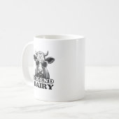 Legend Milchwirtschaft Lustiger Bauer Kuhbauer Pun Kaffeetasse (Vorderseite Links)