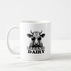 Legend Milchwirtschaft Lustiger Bauer Kuhbauer Pun Kaffeetasse