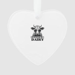 Legend Milchwirtschaft Lustiger Bauer Kuhbauer Pun Ornament