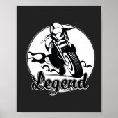 Legend Motorrad-T - Shirt Poster (Vorne)