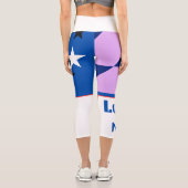 Legend Never Die Bold design  Capri Leggings (Rückseite)