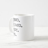 Legend Papa Shirt Kaffeetasse (Vorderseite Links)