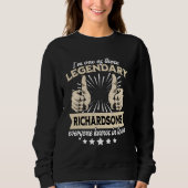 Legend Richardson Surname Richardson Nachname Ric Sweatshirt (Vorderseite)