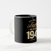 Legend seit 1941 82. Geburtstag Zweifarbige Tasse (Vorderseite Links)