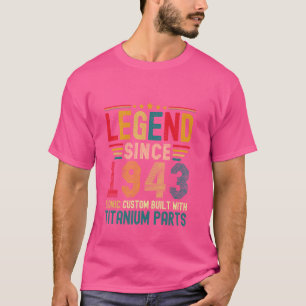 Legend Seit 1943 Vintag 81. Geburtstag Mens Titan T-Shirt