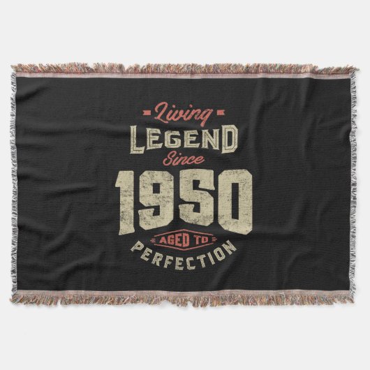 Legend seit 1950 Geburtstagsgeschenk Decke (Vorderseite)