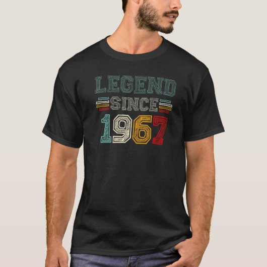 Legend Seit 1967 55. Geburtstag T-Shirt (Vorderseite)