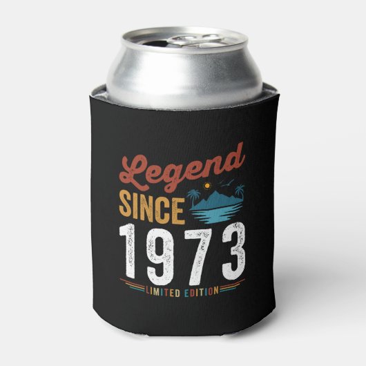 Legend seit 1973 Geburtstag Retro Vintag Dosenkühler (Kanne Vorderseite)