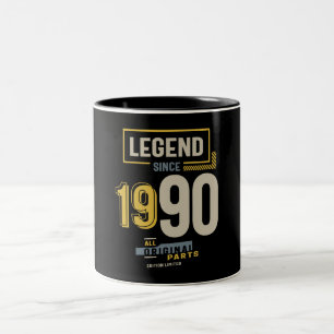 Legend Seit 1990 33. Geburtstag Zweifarbige Tasse