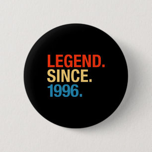 Legend seit 1996 Jahre Alte Geschenke 26. Geburtst Button