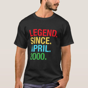 Legend Seit April 2000 Bday Geschenke 20. Geburtst T-Shirt