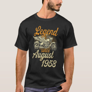 Legend Seit August 1958 Alter 64. Geburtstag Motor T-Shirt