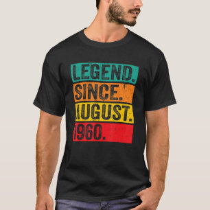 Legend Seit August 1960 62. Geburtstag Retro 62 Ye T-Shirt